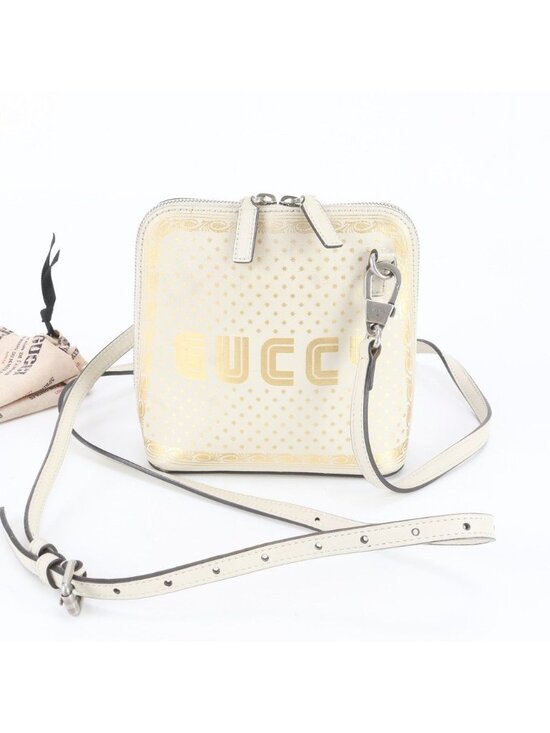 Gucci Handbags - ★SOLD★ Gucci Sega Collaboration Guccy Print Leather Shoulder Bag Crossbody Rbe